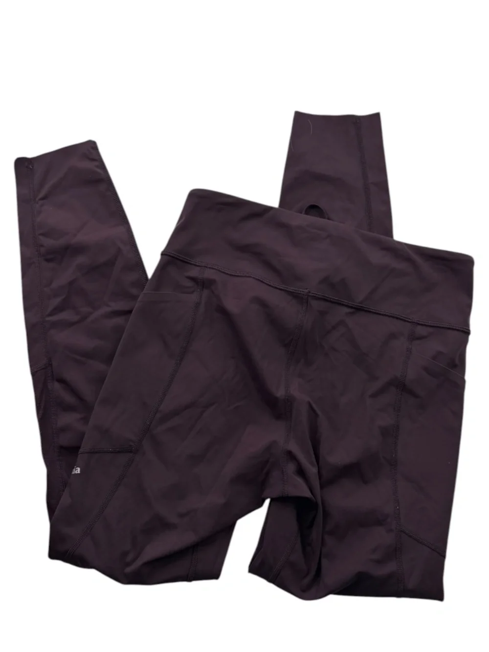 Patagonia Endless Run 7/8 Tights Obsidian Plum Purple Running Legging - Picture 3 of 8